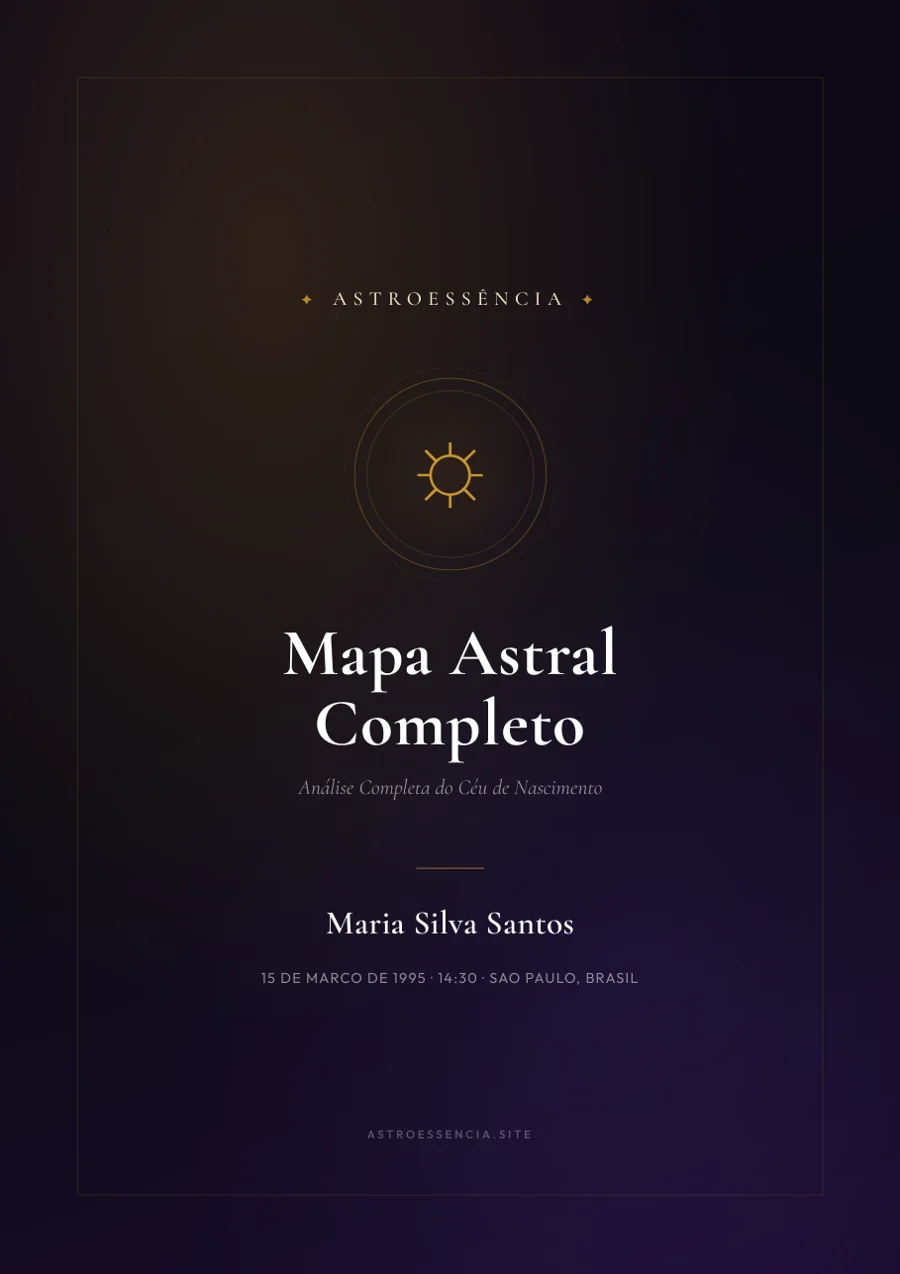 Capa do Mapa Astral Completo