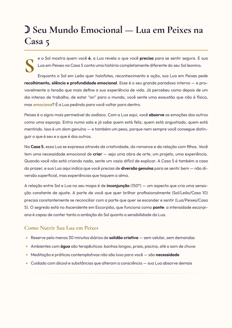 Página do capítulo sobre a Lua